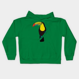 TUCAN CUTE BIRD PARADICE COLORFUL FEATHERS Kids Hoodie